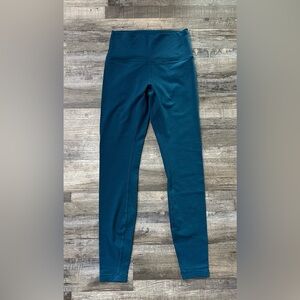 Lululemon Teal Stripe Leggings